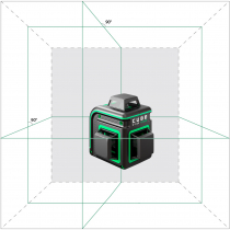 Лазерный уровень ADA CUBE 3-360 GREEN Professional Edition с калибровкой Арт. А00573К (Зеленый луч)