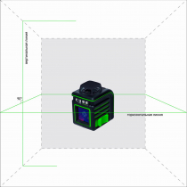 Лазерный уровень ADA Cube 360 Green Professional Edition Арт. А00535 (С Зелёным лучом)
