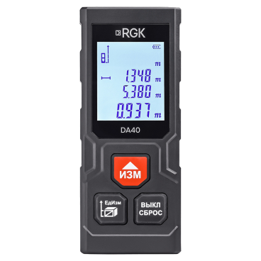 Дальномер лазерный с рулеткой RGK DA40 Арт. 723184_50