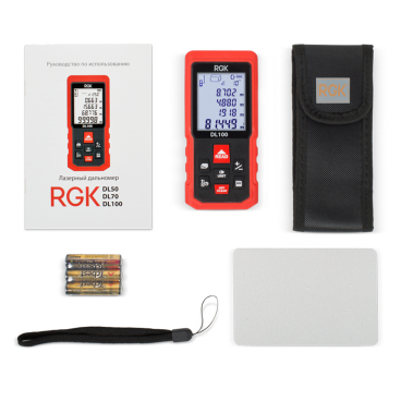 Лазерная рулетка с угломером RGK DL100 Арт. 4610011875076_1
