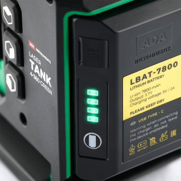 Литий-ионный аккумулятор ADA LBAT-7800 (для ADA LaserTANK 3-360/4-360 GREEN) Арт. А00700_2